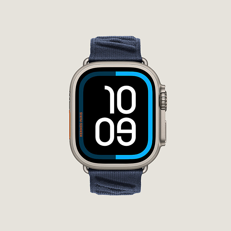 Band Apple Watch Hermès Single Tour 49 mm En Mer | Hermès USA